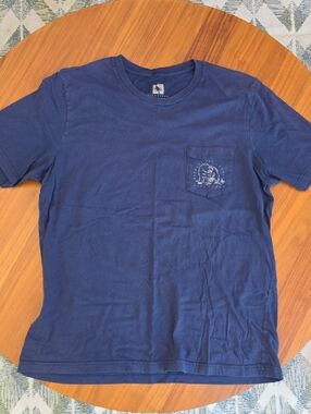 Hippytree Mens Nature Photography Collection Navy Pocket Tee